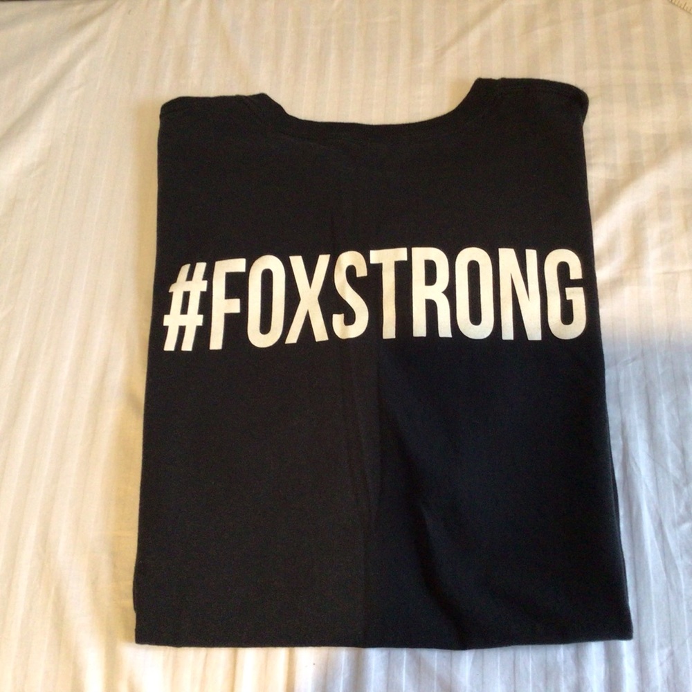Fox Strong Black Tee Shirts Two sizes L 3XL unisex Short Sleeves Crewneck - Picture 3 of 3
